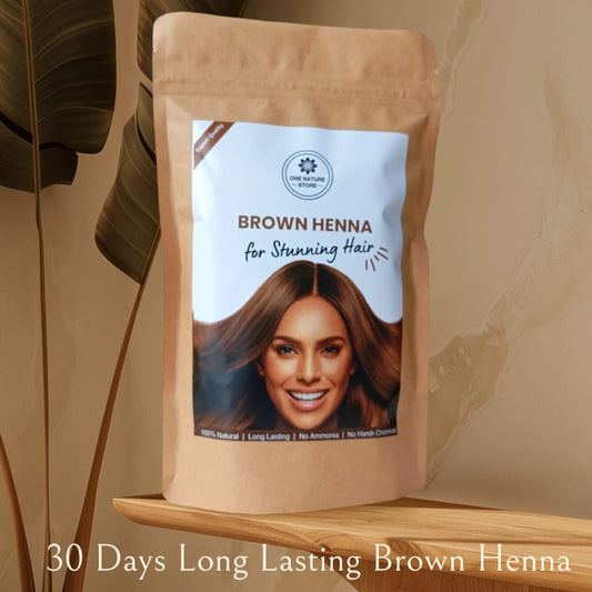 brown henna natural colour