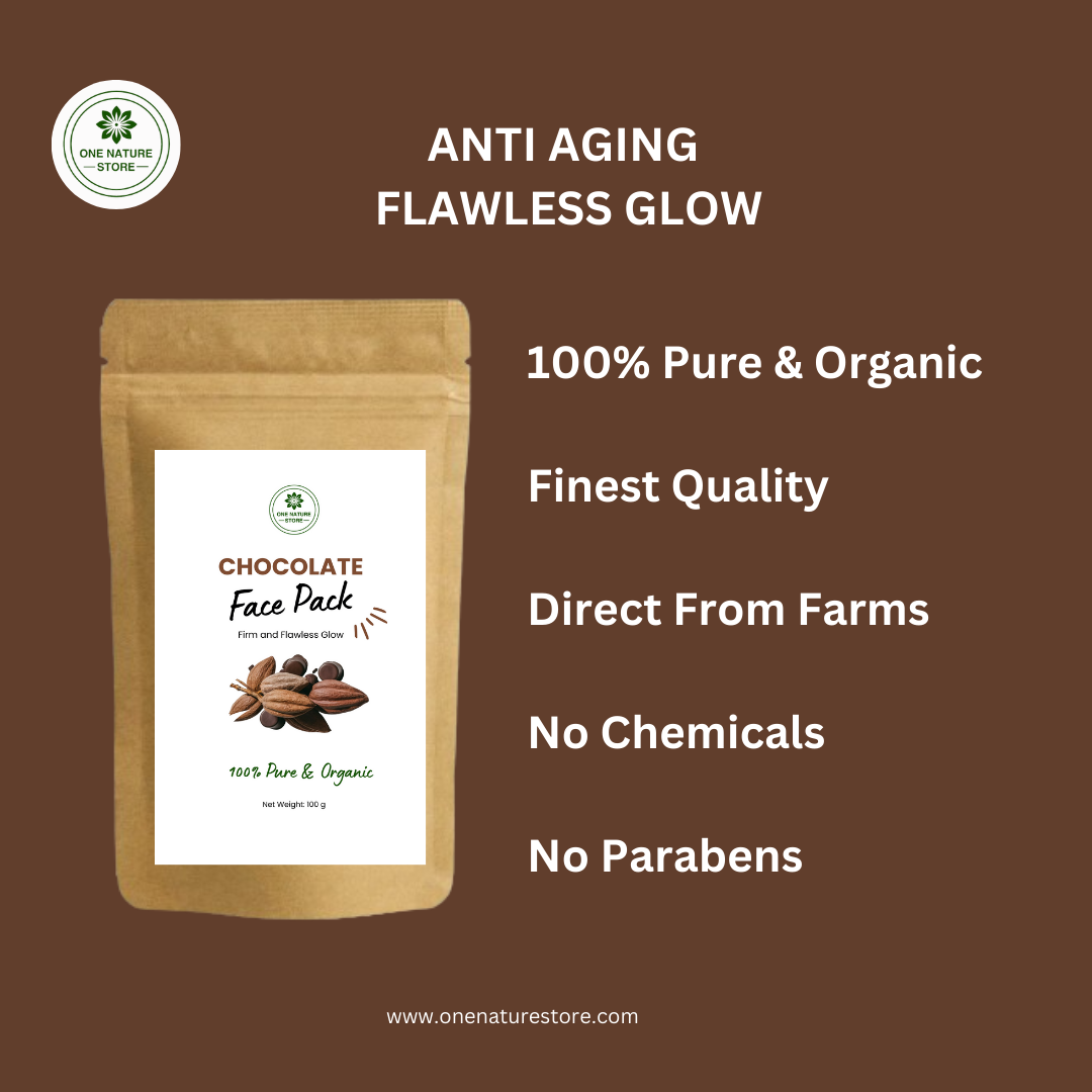 One Nature Store | Chocolate Face Pack | 100 grams | For Skin Firmness and Anti-aging