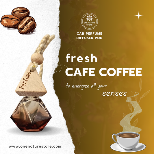 Fresh Café Coffee | Car Perfume Diffuser Pod | 10 ML | Long Lasting Up To 60 Days