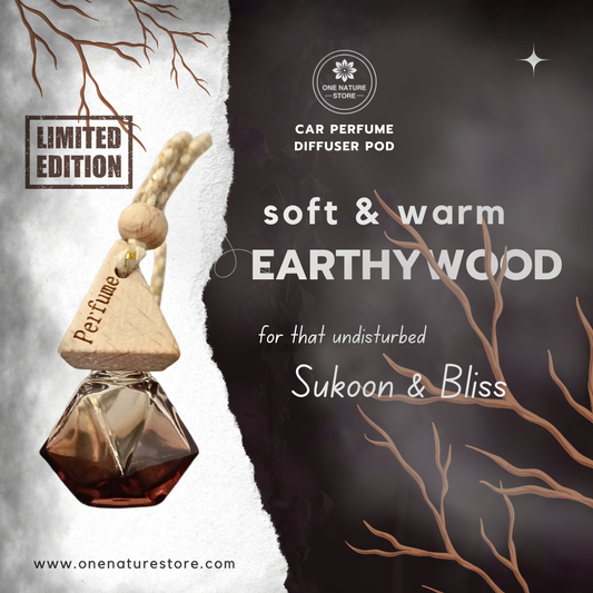 Soft & Warm Earthywood | Car Perfume Diffuser Pod | 10 ML | Long Lasting Up To 60 Days