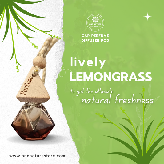 Lively Lemongrass | Car Perfume Diffuser Pod | 10 ML | Long Lasting Up To 60 Days