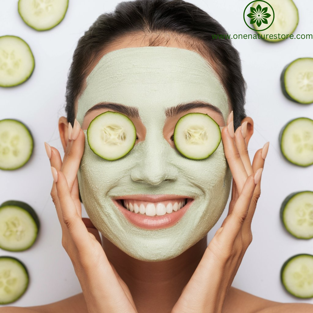 One Nature Store | Cucumber Face Pack | 100 grams | Cool and Hydrating