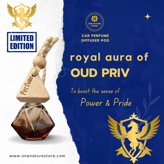 Royal Aura of Oud Priv | Car Perfume Diffuser Pod | 10 ML | Long Lasting Up To 60 Days