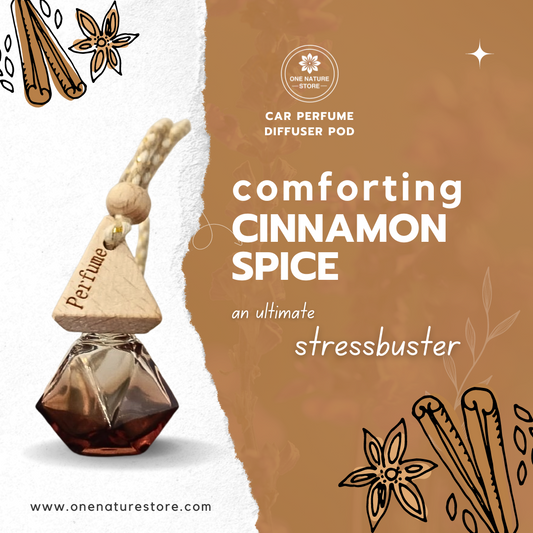 Comforting Cinnamon Spice | Car Perfume Diffuser Pod | 10 ML | Long Lasting Up To 60 Days