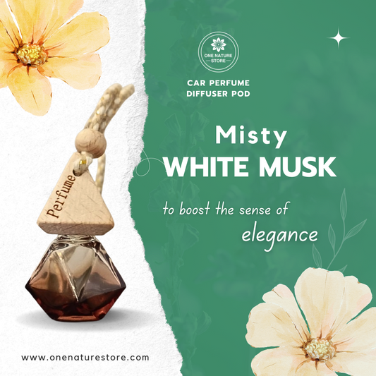 Misty White Musk | Car Perfume Diffuser Pod | 10 ML | Long Lasting Up To 60 Days